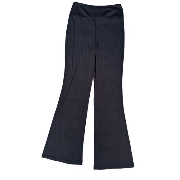 NWT Lovers + Friends Black Wide Leg Flowy Palazzo Pants High Rise Soft Silky M - Picture 3 of 11